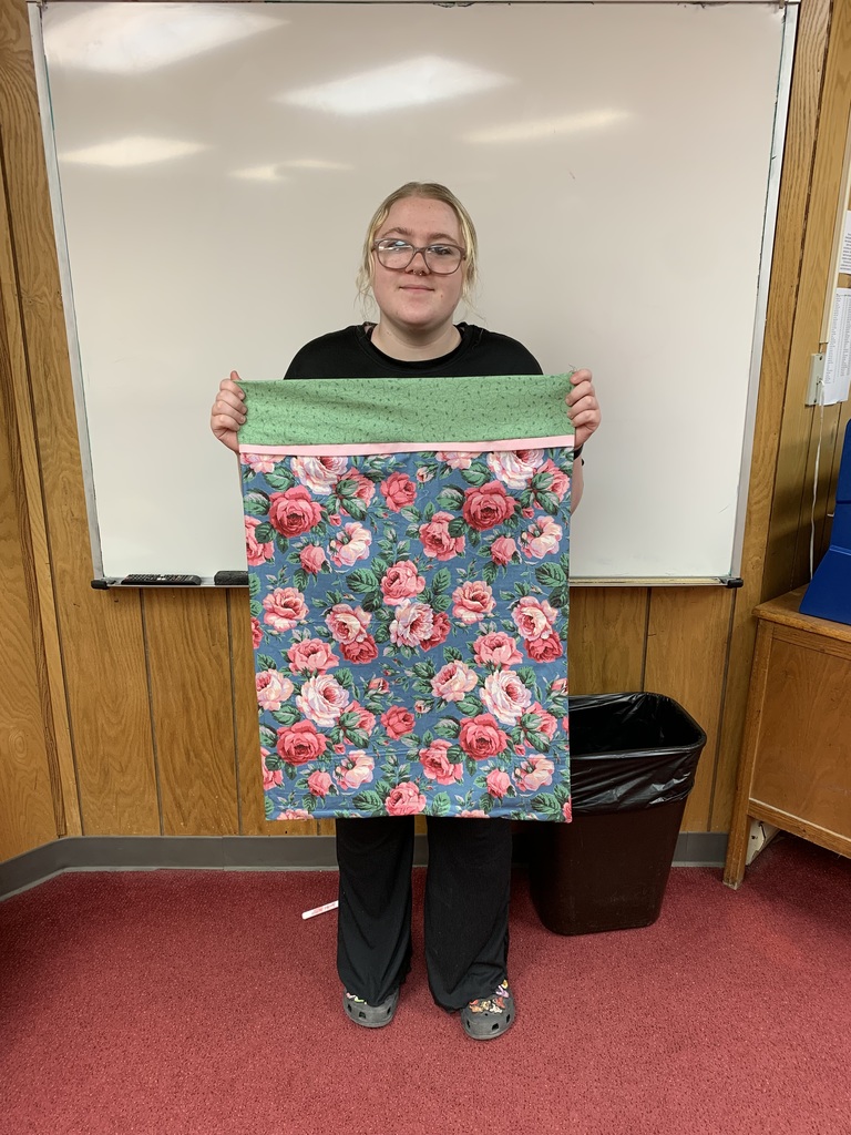 Mrs. Willis Home Economics Class finished their first sewing project