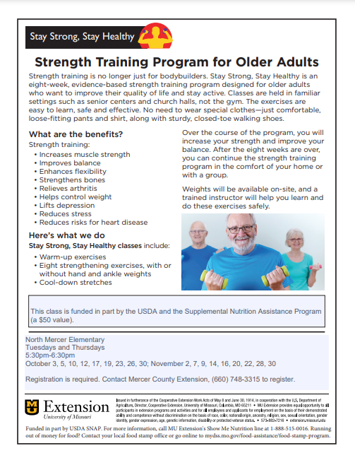 MU Extension Adult Exercise Classes